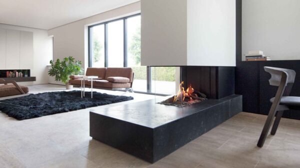 Dreiseitiger Gaskamin - KABE